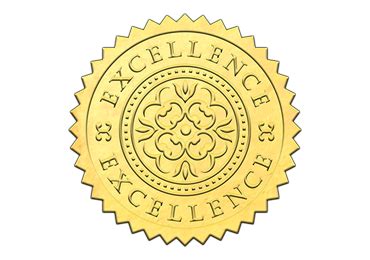 Gold Excellence Sticker