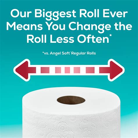 Angel Soft Toilet Paper 6 Super Mega Rolls 36 Regular Rolls 6 Count