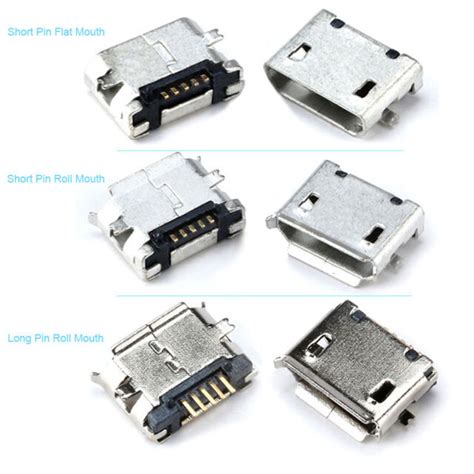 Micro Usb Type B P Pin Smt Smd Female Socket Connector Jack Port