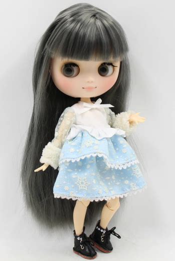 Middie Blythe Doll Black Hair Jointed Body