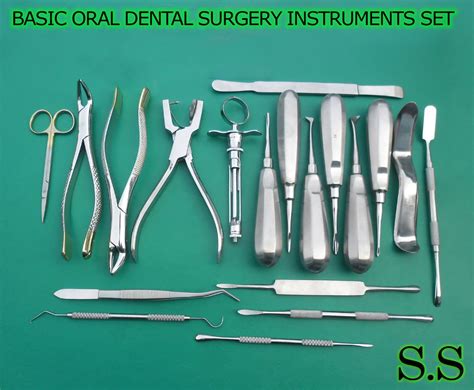 Pcs Basic Oral Dental Surgery Surgical Instruments Set Kit