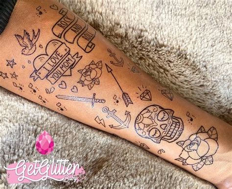 GetGlitterBaby Henna Plak Tattoos Tijdelijke Tattoo Nep Tatoeage