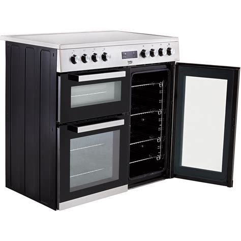 Beko Kdvc90x 90cm 5 Burners Aa Electric Range Cooker Stainless Steel