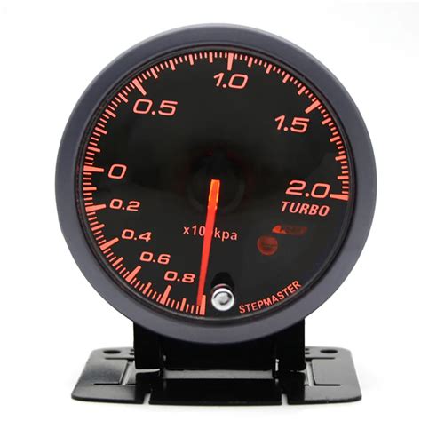 Inch Mm Car Turbo Boost Gauge Bar White Orange Dual Led