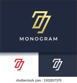 Letter J Monogram Logo Designminimal Luxury Stock Vector (Royalty Free) 1502857370