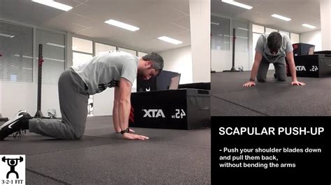 Scapular Push Up Youtube