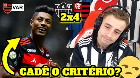 React Atl Tico Mg X Flamengo Brasileir O Youtube