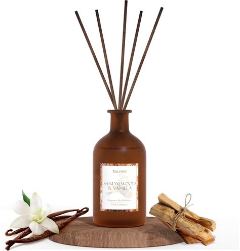 Amazon SALKING Sandalwood Vanilla Reed Diffusers For Home 7 4oz