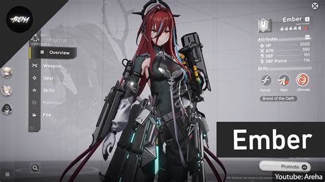 Ember Gameplay Arknights Endfield Technical Test Gameplay Youtube