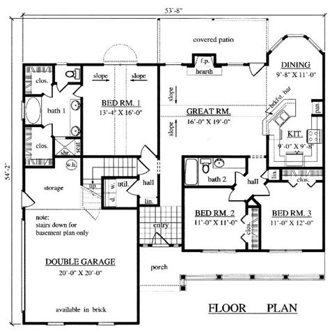 1500 Sq Ft House Plans No Garage 21 Totally Bright Floor Plan 1500