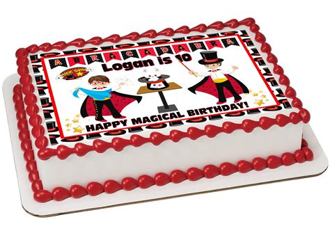 Edible Magician Cake Topper Perfect For A Magic Show Birthday Party