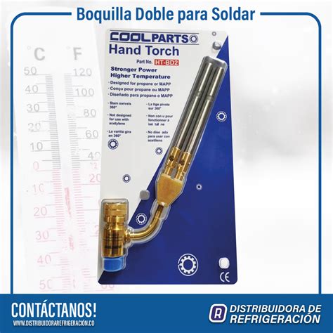 Boquilla Doble para Soldar Distribuidora de Refrigeración