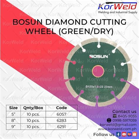 Bosun Diamond Cutting Wheel Green Dry On Carousell