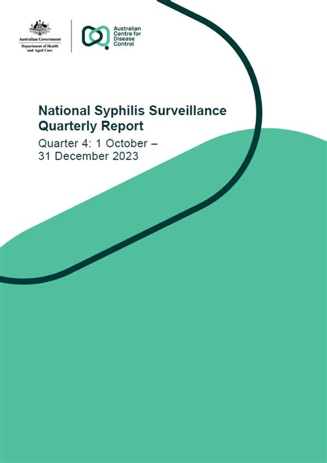 National Syphilis Surveillance Quarterly Report October To December 2023 Australian