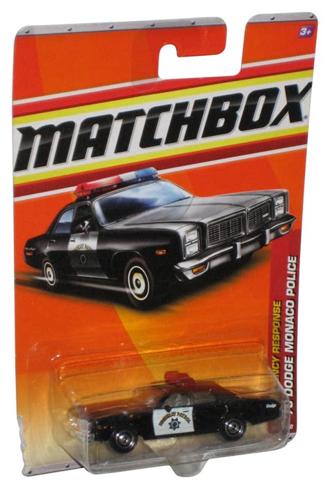 Matchbox Mbx Emergency Response 2010 Black 78 Dodge Monaco Police Highway Patrol Car 53100