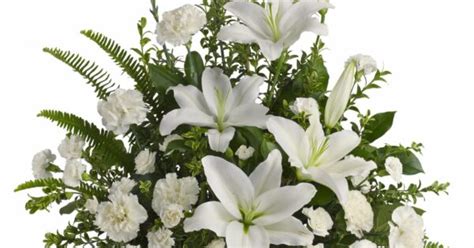 Peaceful White Lilies Basket La Tulipe Flowers