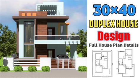 Modern Duplex Villa Plans