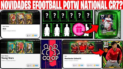 Novidades Chegando No EFootball 2023 Mobile POTW NATIONAL CR7 YouTube