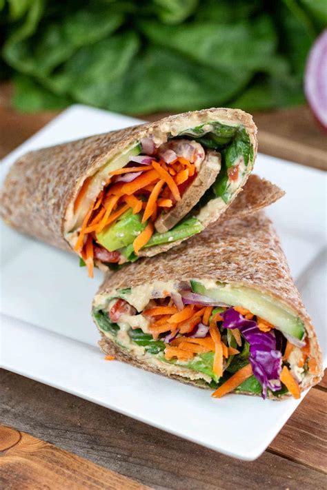 Vegan Wraps With Hummus A Plantiful Path