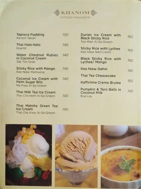 Menu At Tamarind Restaurant Taguig