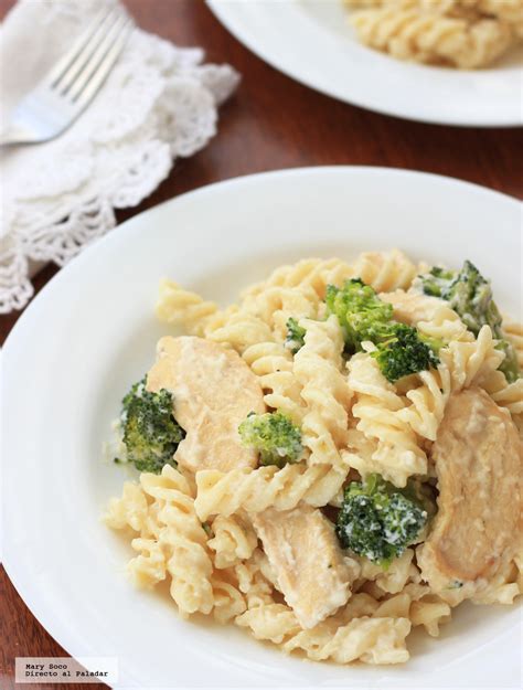 Pasta Alfredo Con Pollo Y Br Coli Receta