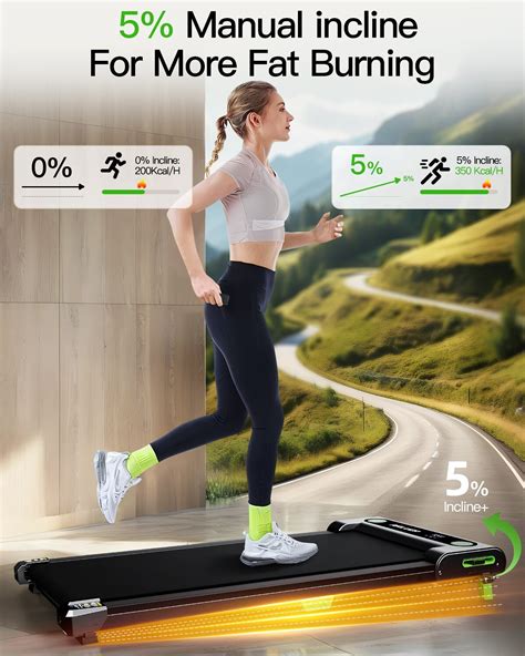 Walking Pad Under Desk Treadmill Quiet 300 LBS Capacity Portable with
