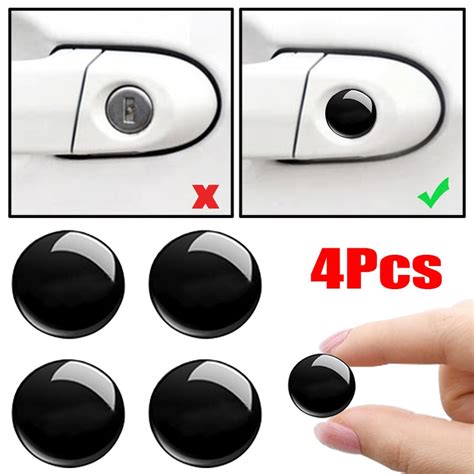 Pcs Set Universal Car Door Keyhole Autocolantes Decalque Prote O Da