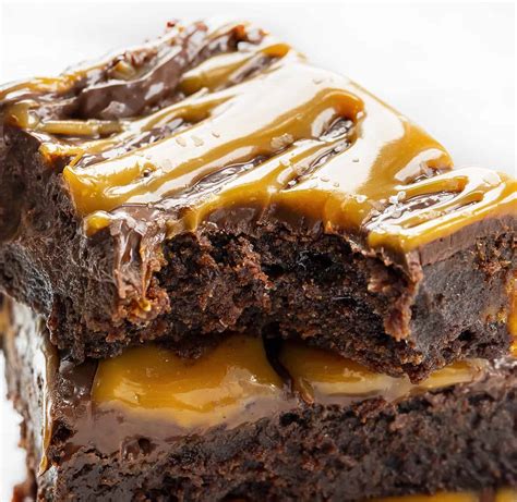 Salted Caramel Brownies - i am baker