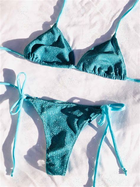 Bikini Lurex Celeste By Jackie