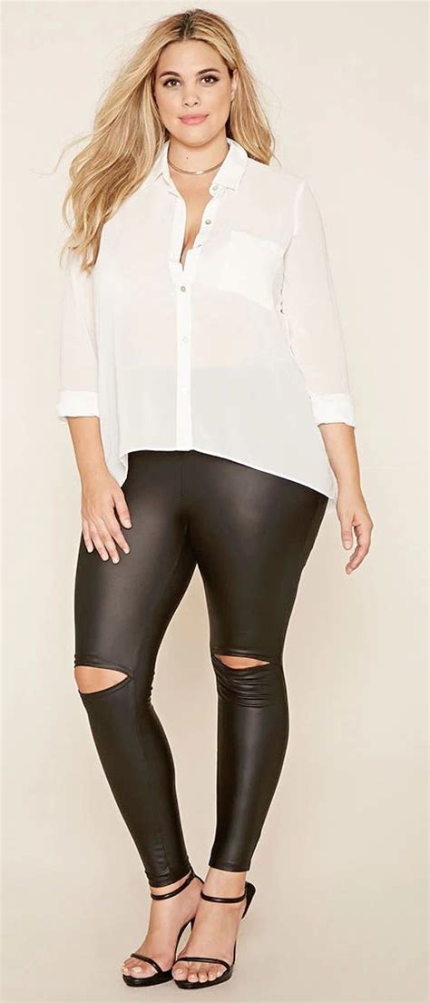 Forever Forever Plus Size Faux Leather Leggings Plus Size