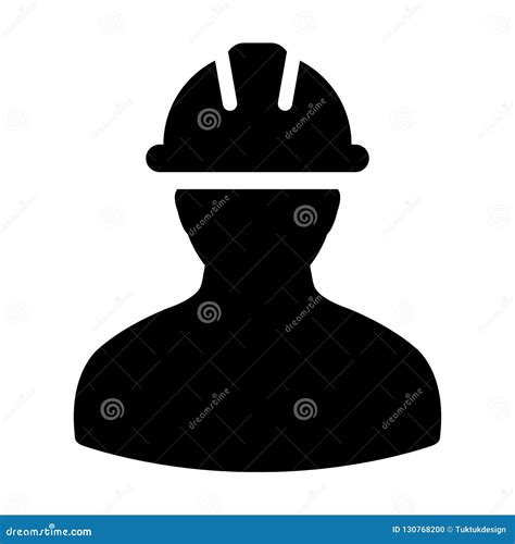 Avatar Masculino Do Perfil Da Pessoa Do Serviço Da Construção Do Vetor