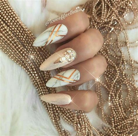 Pinterest IIIannaIII Gold Nails Rose Gold Nail Art Nails