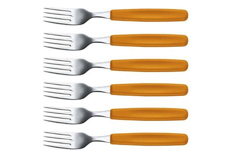 Set 6 Fourchettes Victorinox SwissClassic Manche Orange