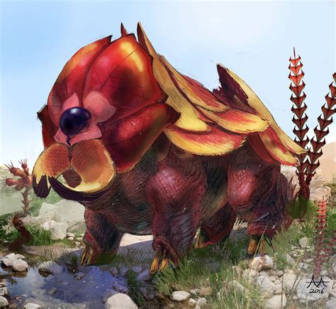 Giant Alien Herbivore On Scad Portfolios