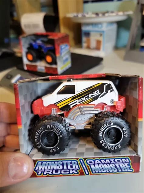 New Turbo Wheels Monster Truck Camion Monstre Die Cast Racing White