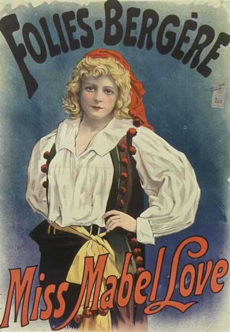 Folies Bergère Miss Mabel Love De Lucien Baylac Reproduction Dart