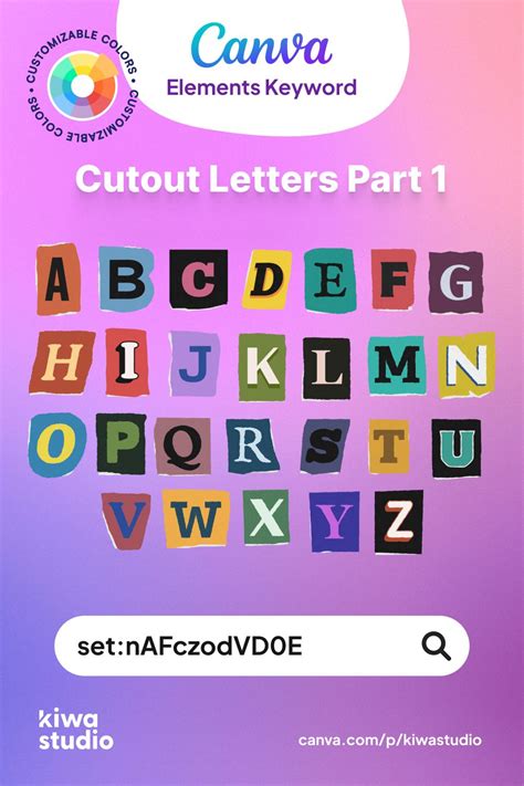 Cutout Letters Ransom Letters Canva Pro Elements Keyword Cut Out