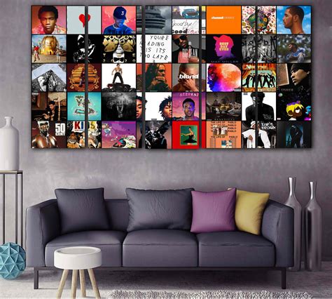 Rap Canvas Album Cover Collage Hip Hop Wall Art Musician T Etsy Singapore