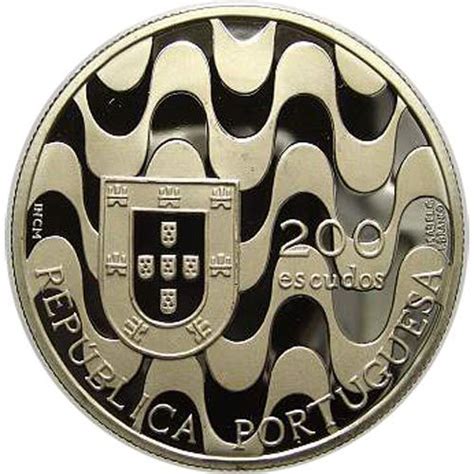 Moneda De Plata 200 Escudos Portugal 1992 Presidencia CE Tienda