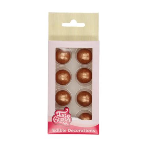 Choco Balls Pearl Bronze Gold Funcakes