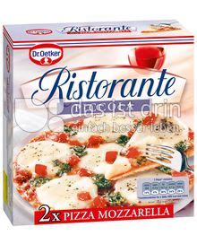 Dr Oetker Ristorante Piccola Pizza Mozzarella Kalorien Kcal