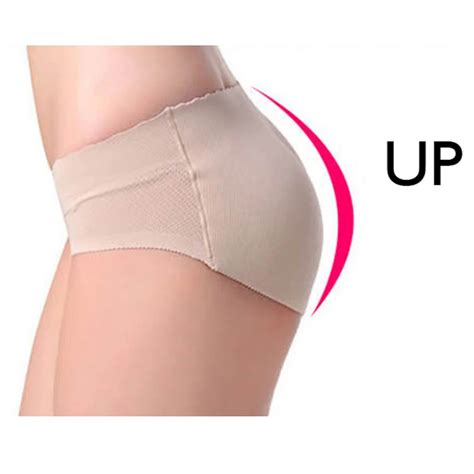 Women Seamless Pants Panties With Hip Shaper Pad Fake Ass Briefs Panty