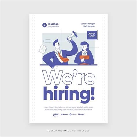 Premium Vector We Are Hiring Job Recruitment Flyer Template In Vector