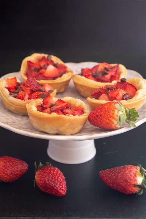 Easy Puff Pastry Strawberry Tarts Recipe An Italian In My Kitchen