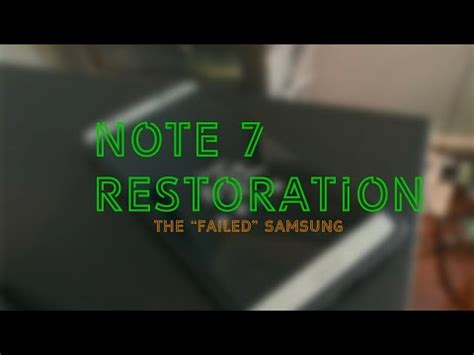 Restoring My Samsung Galaxy Note Youtube