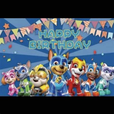 Paw Patrol Party Supplies Birthday Banner Backdrop Party Deco