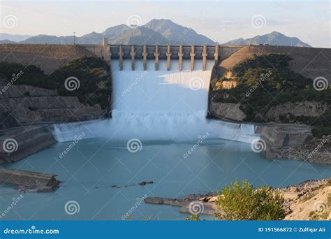 Front View of Tarbela Dam Kpk Pakistan Stock Photo - Image of basin ...