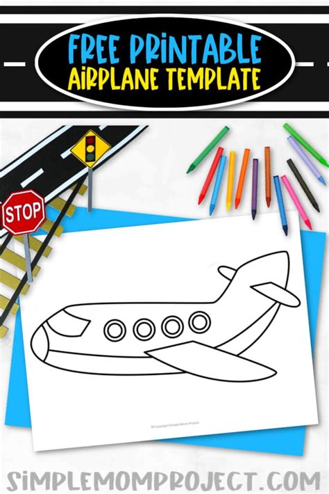 Free Printable Airplane Template – Simple Mom Project