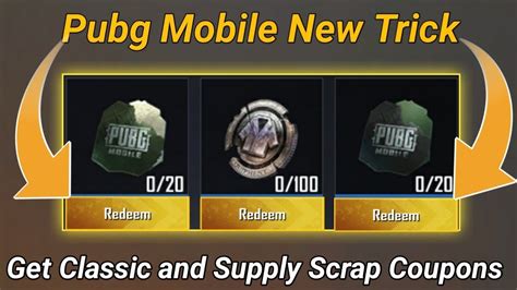 Get Free Classic And Supply Scrap Coupons On Pubg Mobile Kumari Gamer