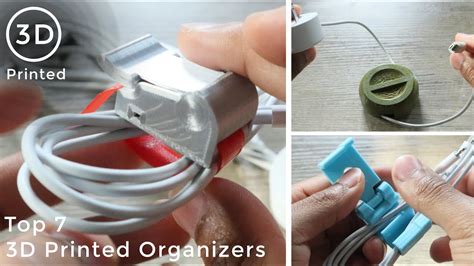 7 Useful 3D Prints Cable And Wire Management Organizers YouTube